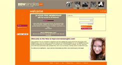 Desktop Screenshot of bbwsingles.com